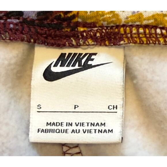 Nike Shorts Women Small Multicolor Fleece Watercolor‎ Activewear Athleisure Soft - Picture 6 of 8